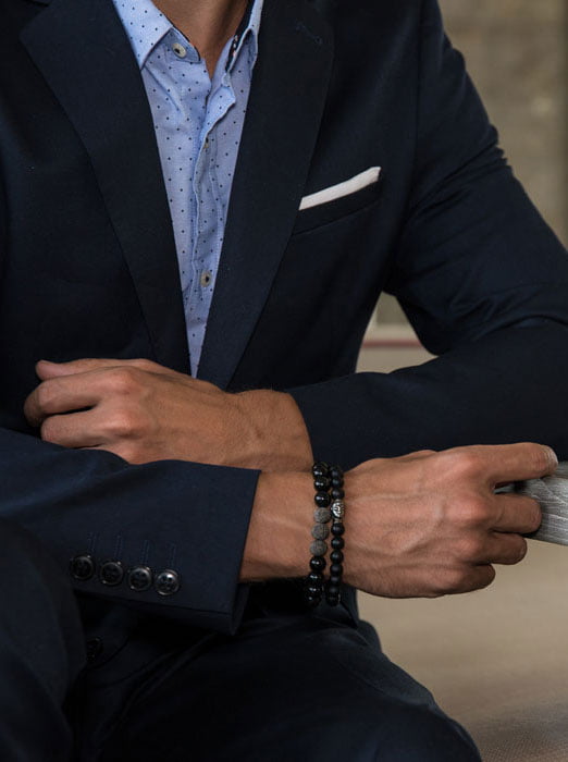 Herrenarmband-Business-schwarz dm