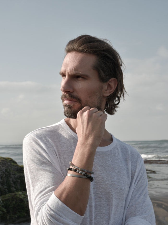 Perlenarmband-Set-Buddha-mit-Silberperlen